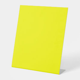 ネオン黄無地の色 |クラシック 台座サイン