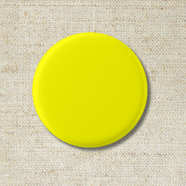 ネオン黄無地の色 |クラシック 缶バッジ