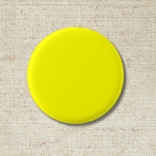 ネオン黄無地の色 |クラシック 缶バッジ