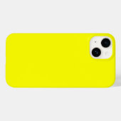 ネオン黄無地の色 Case-Mate iPhoneケース (裏面 (横))