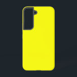 ネオン黄無地の色 SAMSUNG GALAXY S22ケース<br><div class="desc">ネオン無地の黄色。瞬くはっきりした間に注目を集める明るい黄色の帯電の色合い。この鮮やかな色合いは、太陽の輝く暖かさと太陽の花の明るいエネルギーをフル開花で表現する。この印象的な黄色は新鮮でダイナミックをしゃれている加える。</div>
