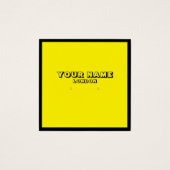 ネオン黄色のイヤリング、ソーシャルメディアディスプレイカード。 (正面)