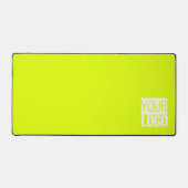 ネオン黄色 – 追加ロゴ デスクマット (正面)