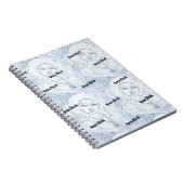 ネオン黒スパイラルフォトノートブック ノートブック (右側)