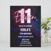 ネオン11誕生日 招待状 (スタンド正面)