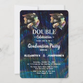 ネオン2人卒業生ダブル卒業パーティー2025 招待状 (正面)