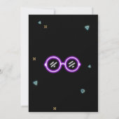 ネオン21誕生日招待状 招待状 (裏面)