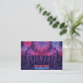 ネオン7月4日お祝いダンスパーティー エンクロージャーカード (スタンド正面)