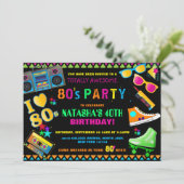ネオン80の誕生日パーティー 招待状 (スタンド正面)