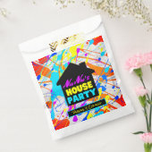 ネオン90のレトロヒップホップテーマハウスパーティー カラフル フェイバーバッグ (封をした状態)