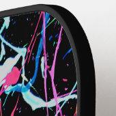 ネオン90年代パーティー ピックルボールラケット (左詳細)