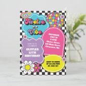 ネオン90年代レトロ12はヴィベ12誕生日 招待状 (スタンド正面)