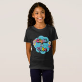 ネオン90'sレトロな8はビブ 8歳の誕生日 tシャツ (正面フル)