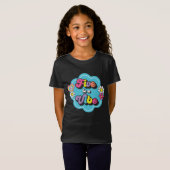 ネオン90'sレトロファイブはビブ 5歳の誕生日 tシャツ (正面フル)