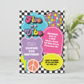 ネオン90sレトロ5はヴィベ5番誕生日 招待状 (スタンド正面)
