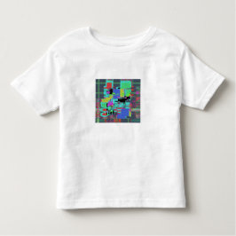 ネオン90s 80sグリッドデザイン トドラーTシャツ