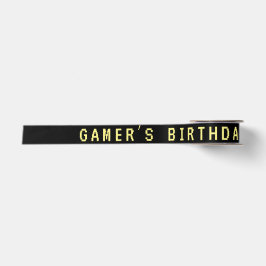 ネオン いつでも ビデオゲーム アーケード 誕生日 サテンリボン