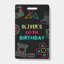 ネオン いつでも ビデオゲーム アーケード 誕生日 