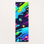 ネオン(ばちゃばちゃ)跳ねるフロー ヨガマット (裏面)