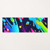 ネオン(ばちゃばちゃ)跳ねるフロー ヨガマット (正面(横))