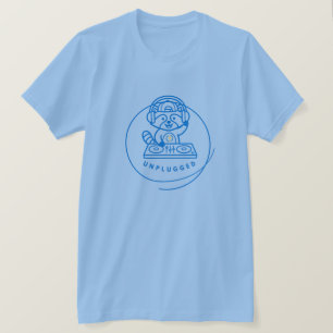 ネオン・アライグマDJ Tシャツ