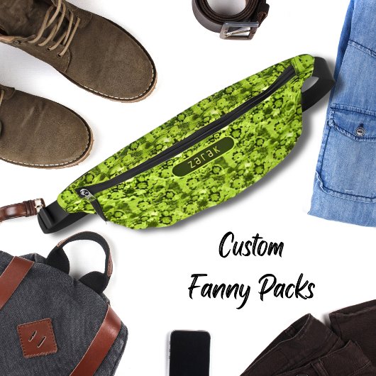 ネオン&アーミーグリーン絞りパタクールーン ファニーパック