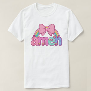 ネオン・キリスト教 - アーメン イエス信仰 聖書 コケット Tシャツ