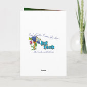 ネオン·クコンテンポラリーリスマス·ツリー シーズンカード (裏面)