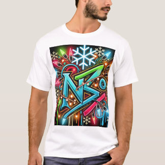 ネオン クリスマス ライト Tシャツ