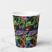 ネオン・グラフィティ・ゲーミング・パターン 紙コップ (右)