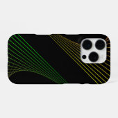 ネオン グリッドロック iPhoneケース (裏面横)