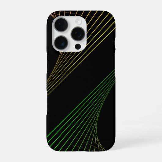ネオン グリッドロック iPhoneケース (裏面)