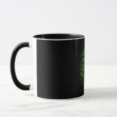 ネオン グリーン おひつじ座 ジオメトリック 占星術 マグカップ (左)