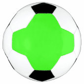 ネオン グリーン オーダーメイド サッカーボール (正面)