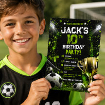 ネオン グリーン サッカー スタジアム トロフィー 誕生日パーティー 