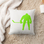 ネオン・グリーン・ホッケー・チャートルーズ クッション (ブランケット)