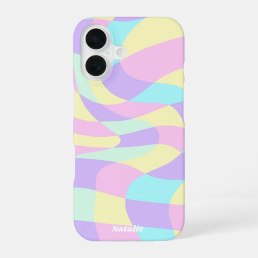 ネオン・グルーヴィ iPhone 16ケース (裏面)