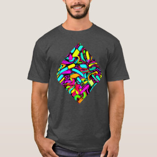 ネオン グロー ビンテージ レトロ スタイル 少年 Tシャツ