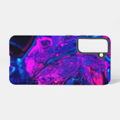 ネオン グロー メタリック Samsung Case Galaxyケース (裏面横)