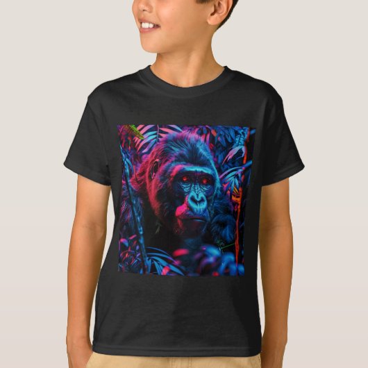 ネオン・ゴリラ Tシャツ (正面)