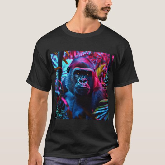 ネオン・ゴリラ Tシャツ (正面)