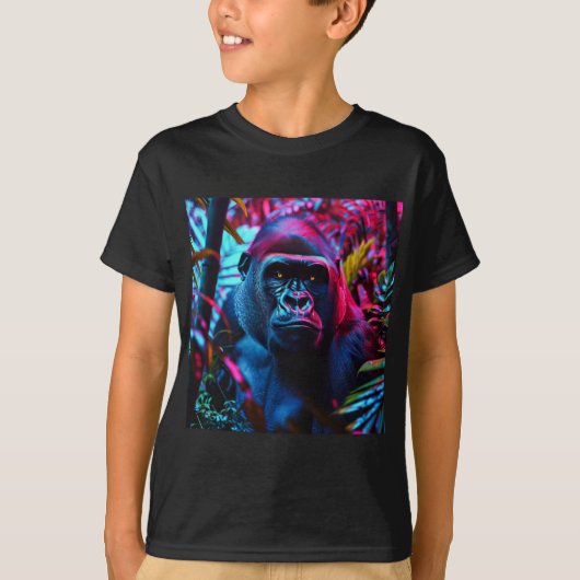 ネオン・ゴリラ Tシャツ (正面)
