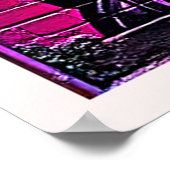 ネオン・サイバーパンク宇宙飛行士 ポスター (角)