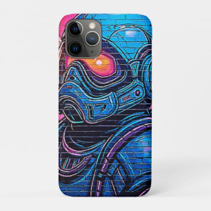 ネオン・サイバーパンク宇宙飛行士 iPhone 11 PROケース