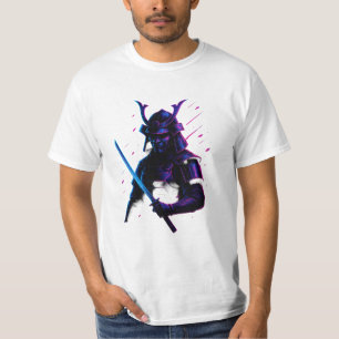 ネオン・サムライ未来の刃 Tシャツ