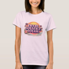 ネオン サンソリス ソーシャル レトロ | ビンテージ パステル ビーチ Tシャツ