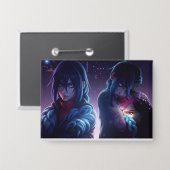 ネオン・シャドウ・シスターズ 缶バッジ (正面/裏面)