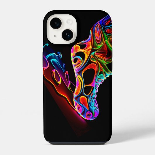 ネオン スニーカー iPhoneケース (裏面)