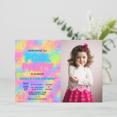 ネオン スプラッシュ プール パーティー ご招待 招待状 (スタンド正面)