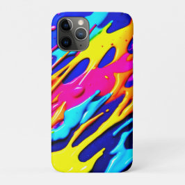 ネオン スプラッター デザイン iPhone 11 PROケース